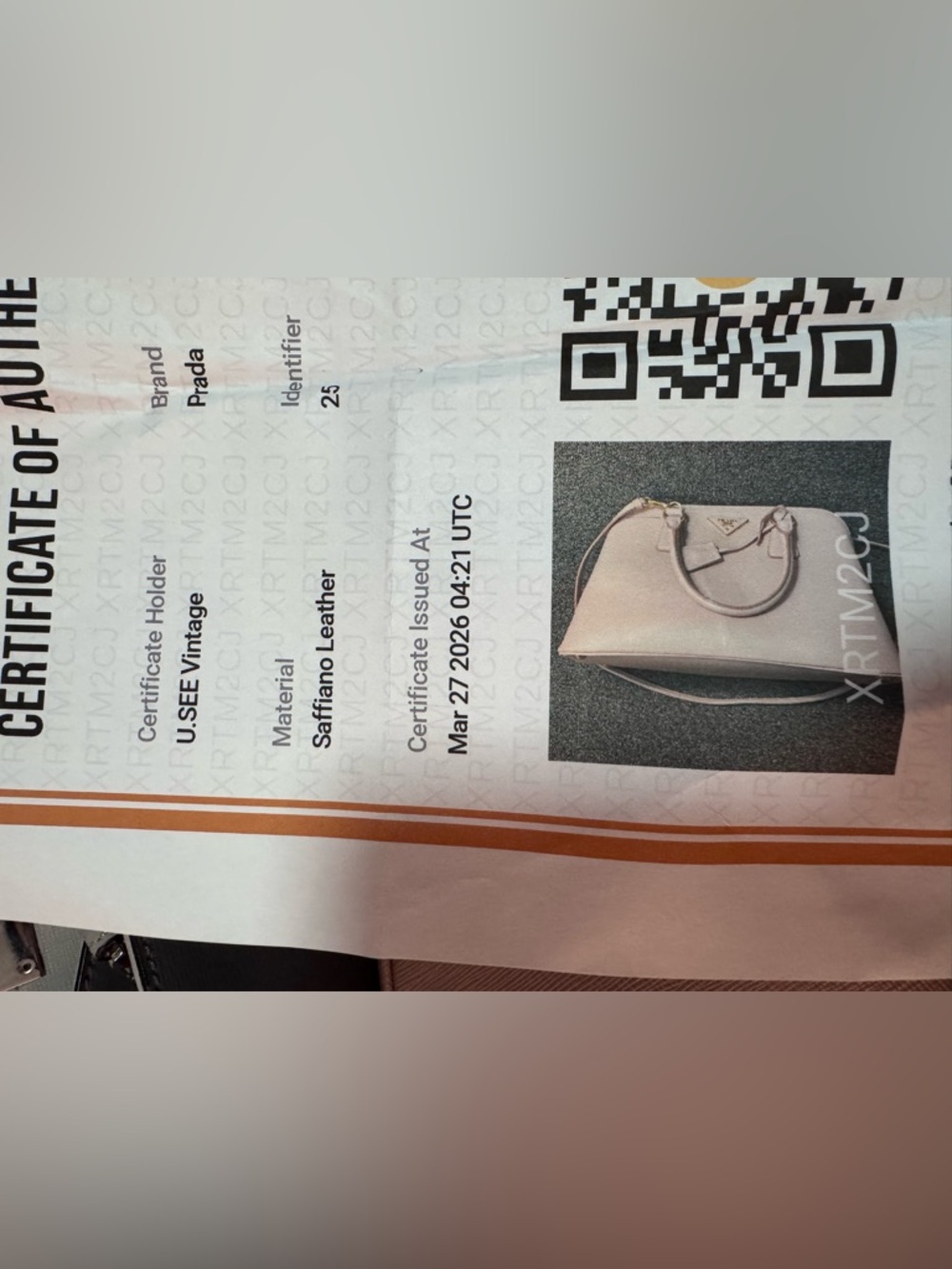 Prada Double-Handle Saffiano Satchel in Blush Pink - Picture 12 of 16